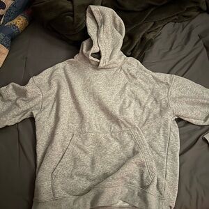 Vintage Blank Gray Hoodie
